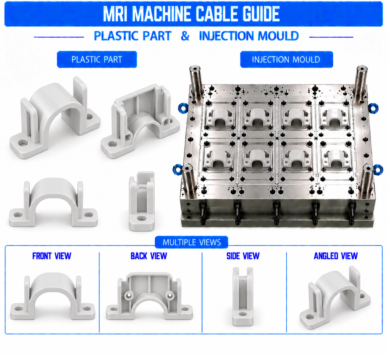 MRI Machine Plastic Cable Guide Mould and Moulding Services